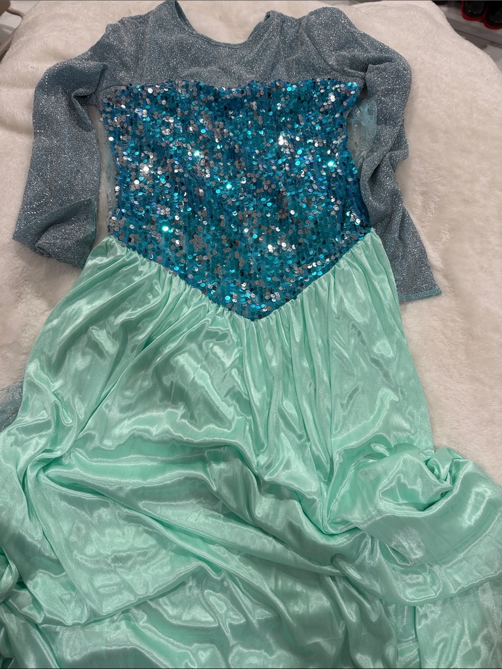 Sparkling Aqua Mermaid Girls' Costume Dress
